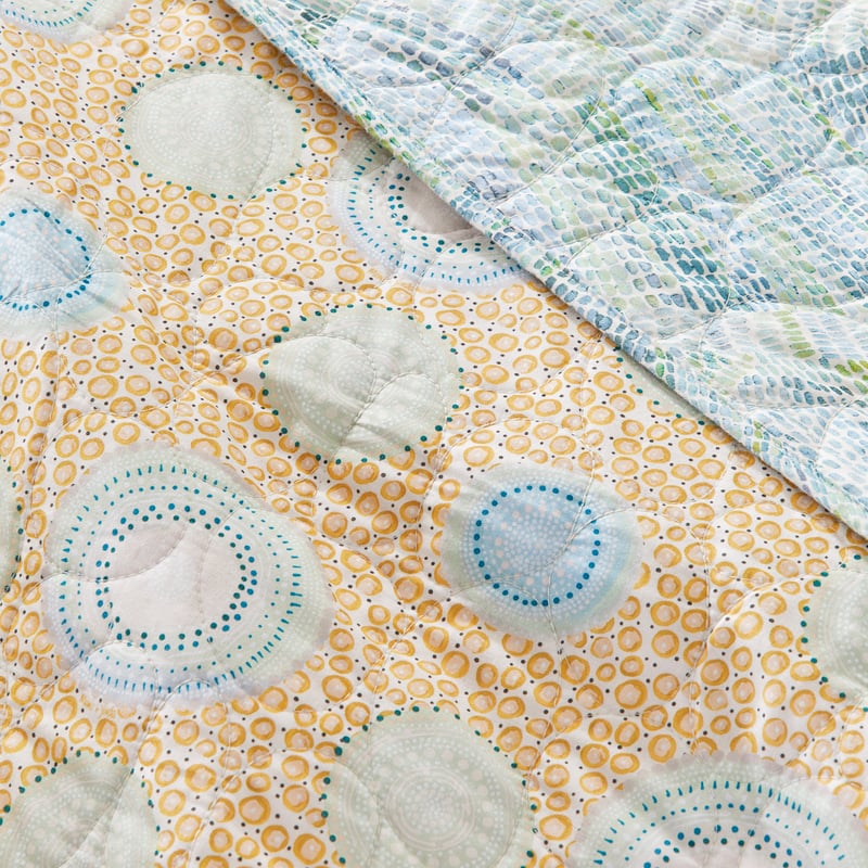 Miimi + Jiinda Miinggi Dreaming Ocean Quilted Coverlet