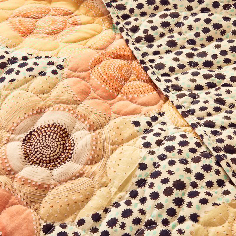 Miimi + Jiinda Jagun Sunset Quilted Coverlet