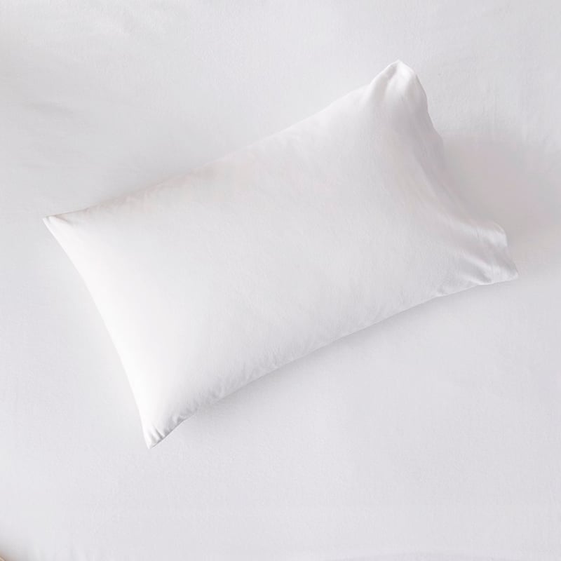 Flannelette White Sheet Set + Pillowcases