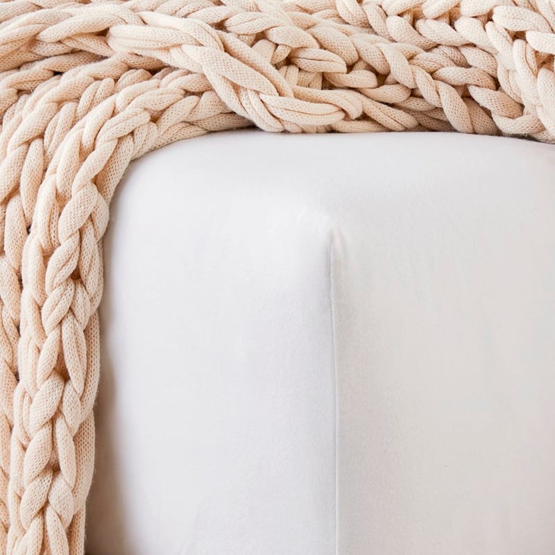 Flannelette White Sheet Set + Pillowcases