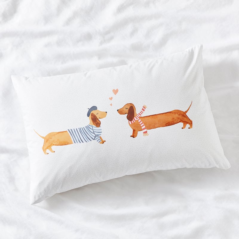 Dachshund Love Text Pillowcase