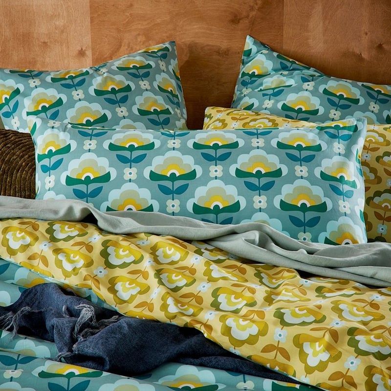 Retro Peacock Stems Pillowcases