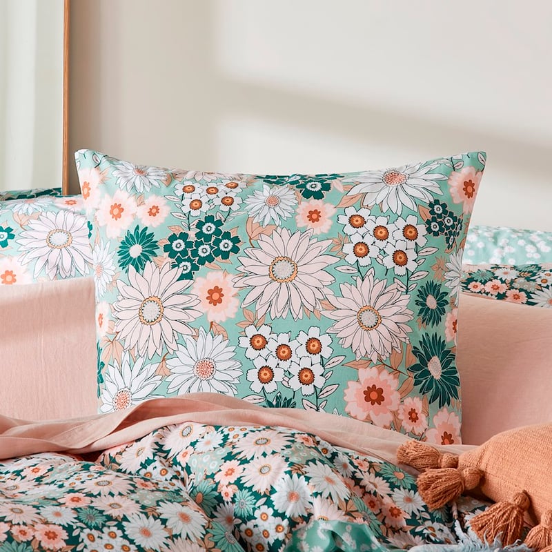Phoebe Floral Green Pillowcases