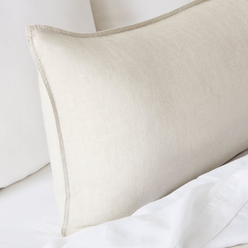 Vintage Washed Linen Linen Bolster Pillowcase