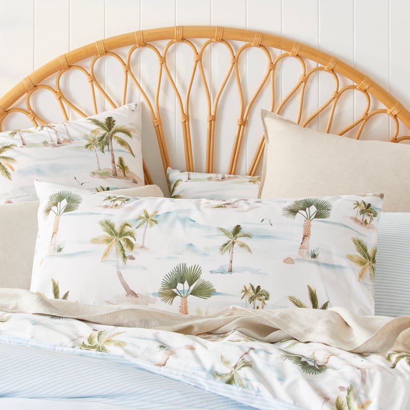 Moana Palm White Pillowcases