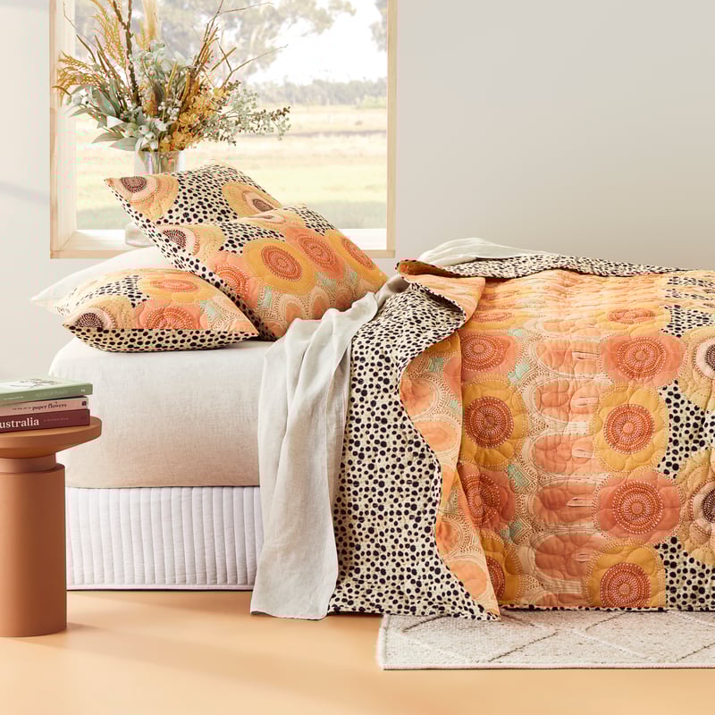 Miimi + Jiinda Jagun Sunset Quilted Pillowcases