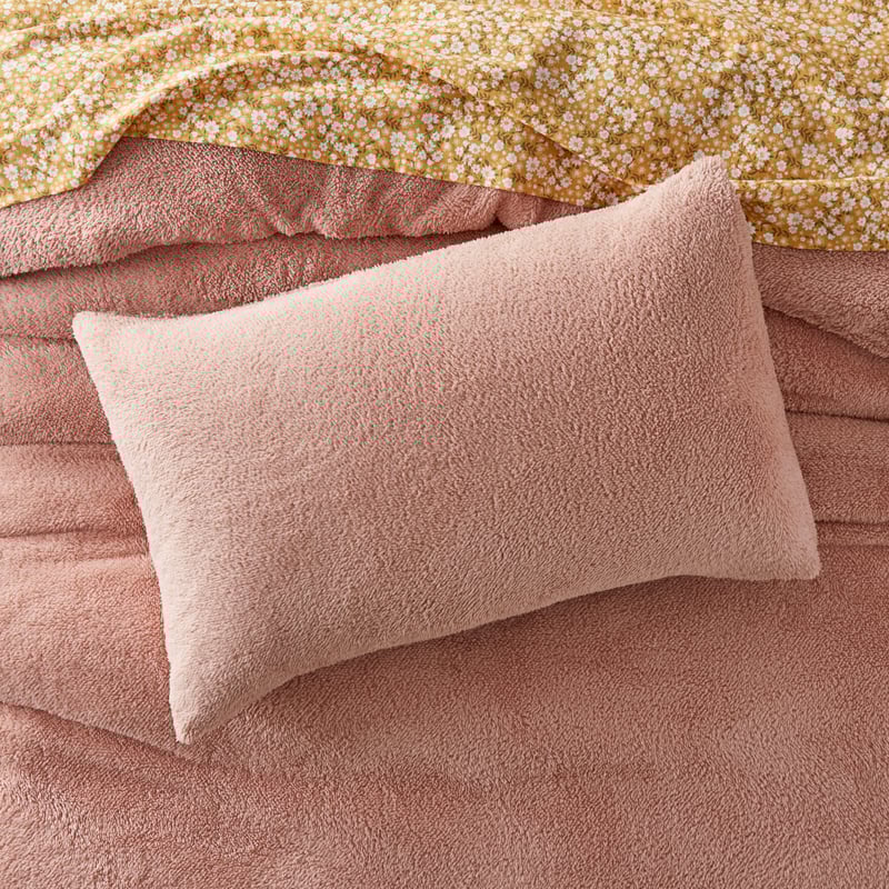 Sherpa Pink Quilt Cover Set + Pillowcases