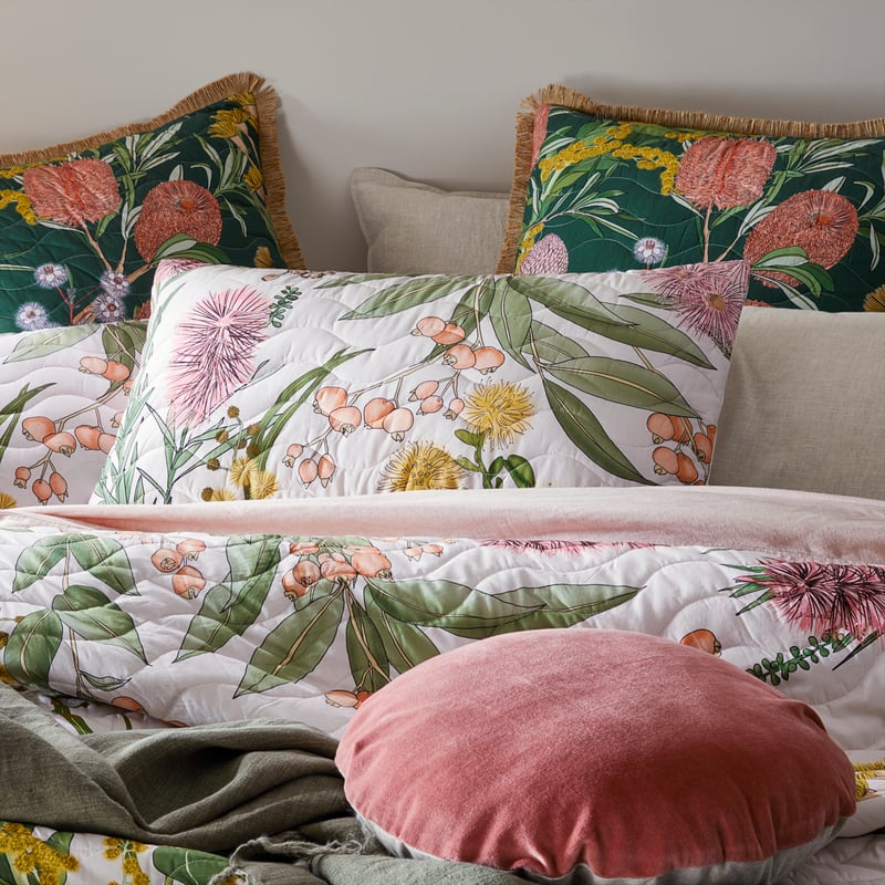 Lilly Pilly Multi Quilted Quilt Cover Separates