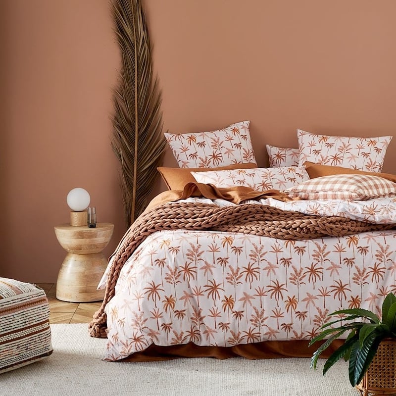 Palm Beach Pink Quilt Cover Set + Pillowcases