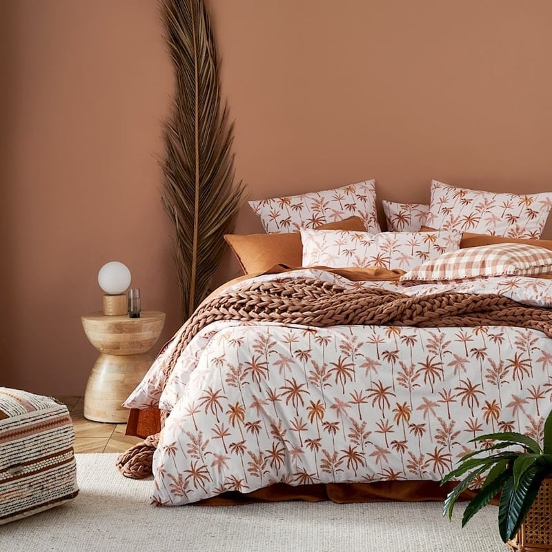 Palm Beach Pink Quilt Cover Set + Pillowcases