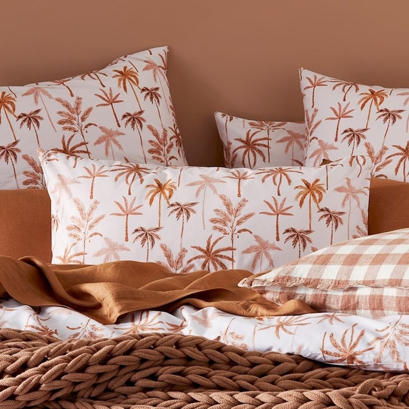 Palm Beach Pink Quilt Cover Set + Pillowcases