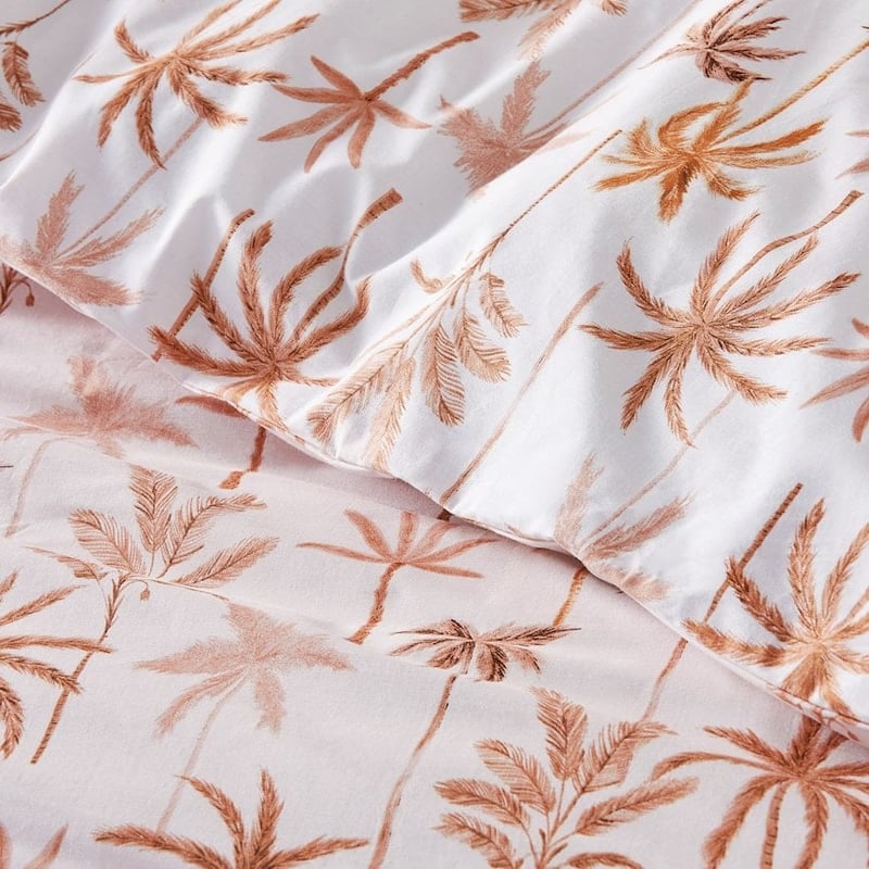 Palm Beach Pink Quilt Cover Set + Pillowcases
