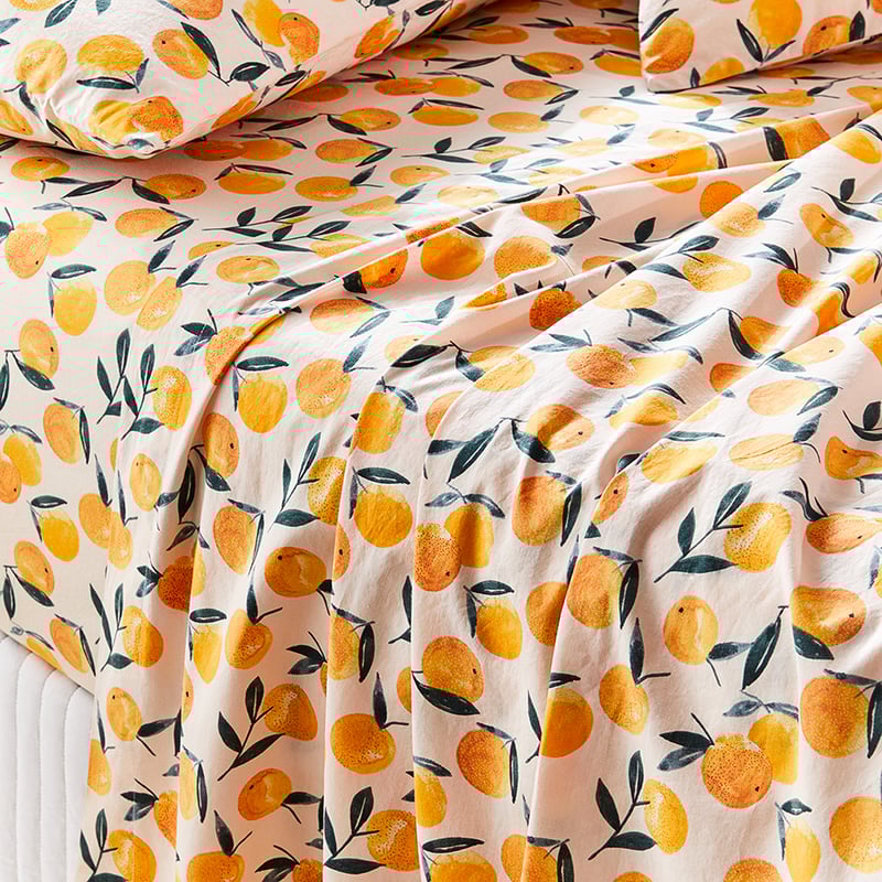 Printed Citrus Sheet Set
