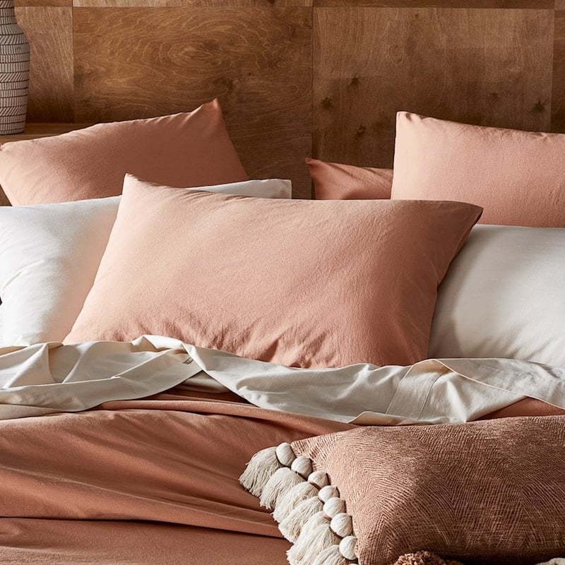 Stonewashed Coral Sand Sheet Separates