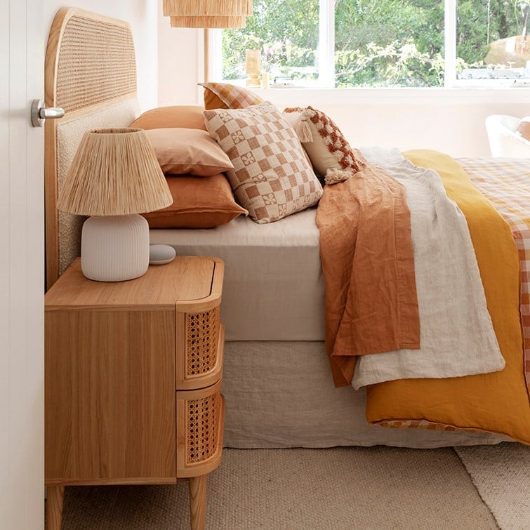 Vintage Washed Linen Linen Valance