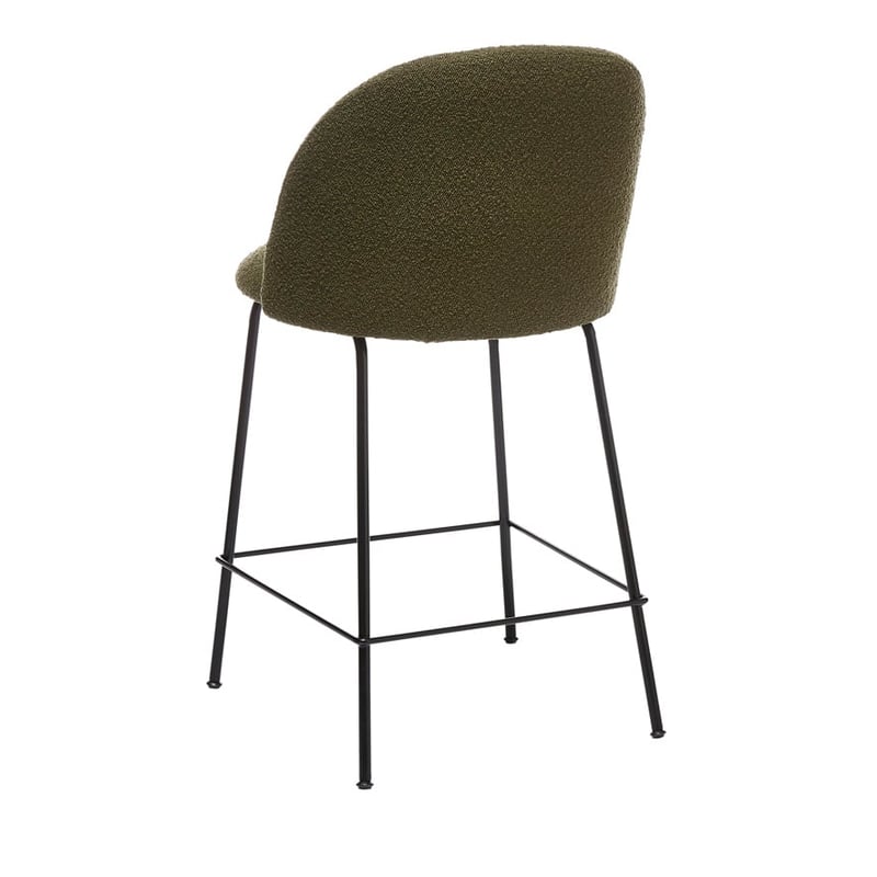 Otis Forest Boucle & Black Counter Stool