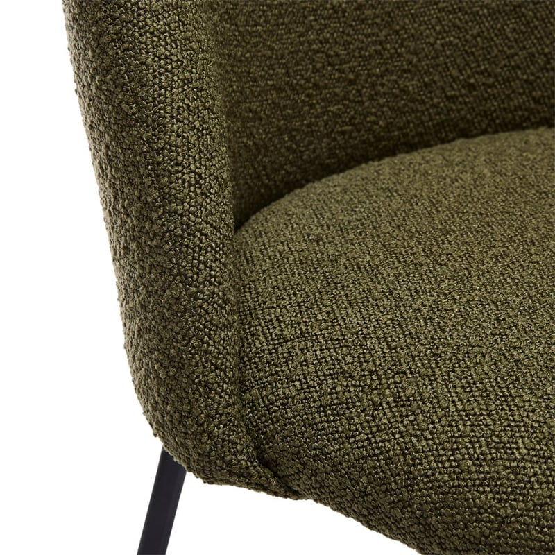Otis Forest Boucle & Black Counter Stool
