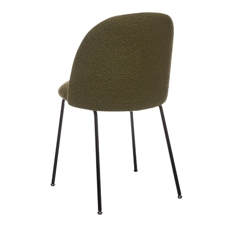 Otis Forest Boucle & Black Dining Chair Set of 2 