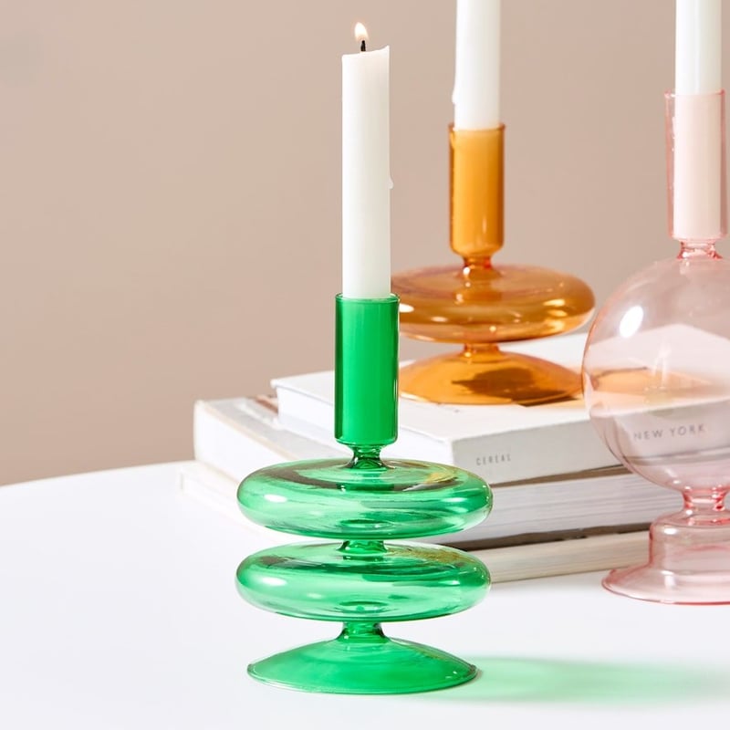 Merri Green Short Layered Candle Holder