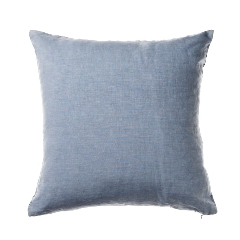 Vintage Washed Linen Pale Blue Cushion