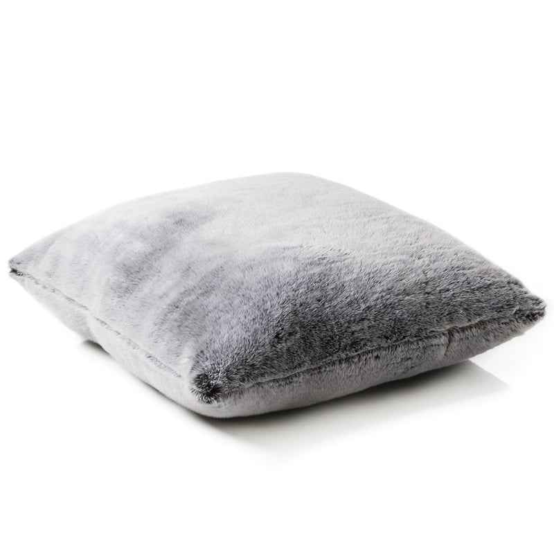Montana Fur Grey Wolf Floor Cushion