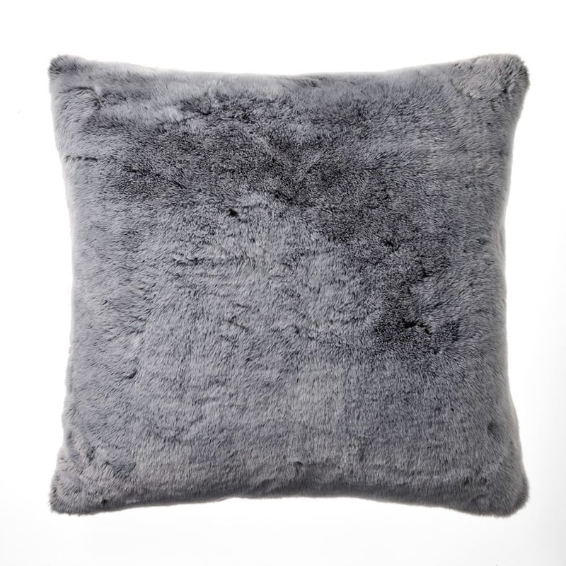 Montana Fur Grey Wolf Floor Cushion