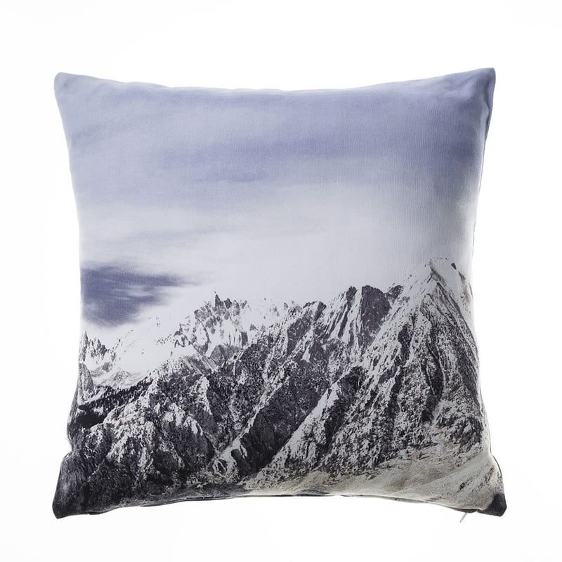 Lake Mountain Peak Square Cushion