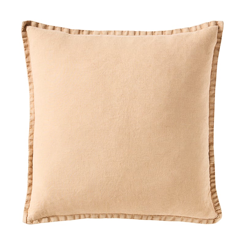 Belgian Egg Shell Vintage Washed Linen Cushion