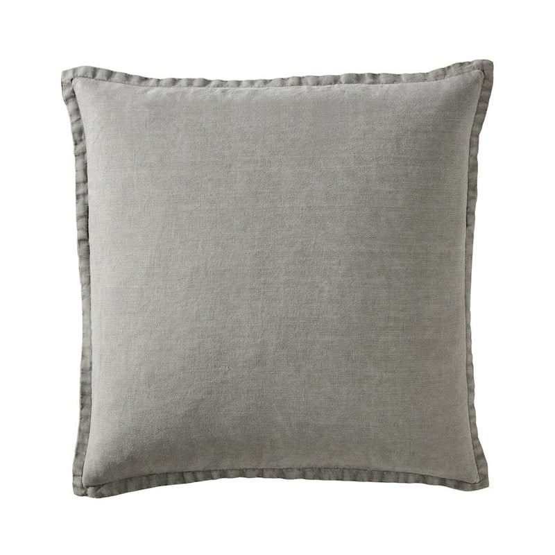 Belgian Mid Grey Vintage Washed Linen Cushion