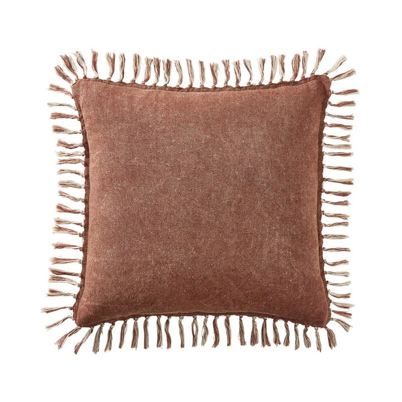 Genoa Prune Vintage Washed Linen Cushion