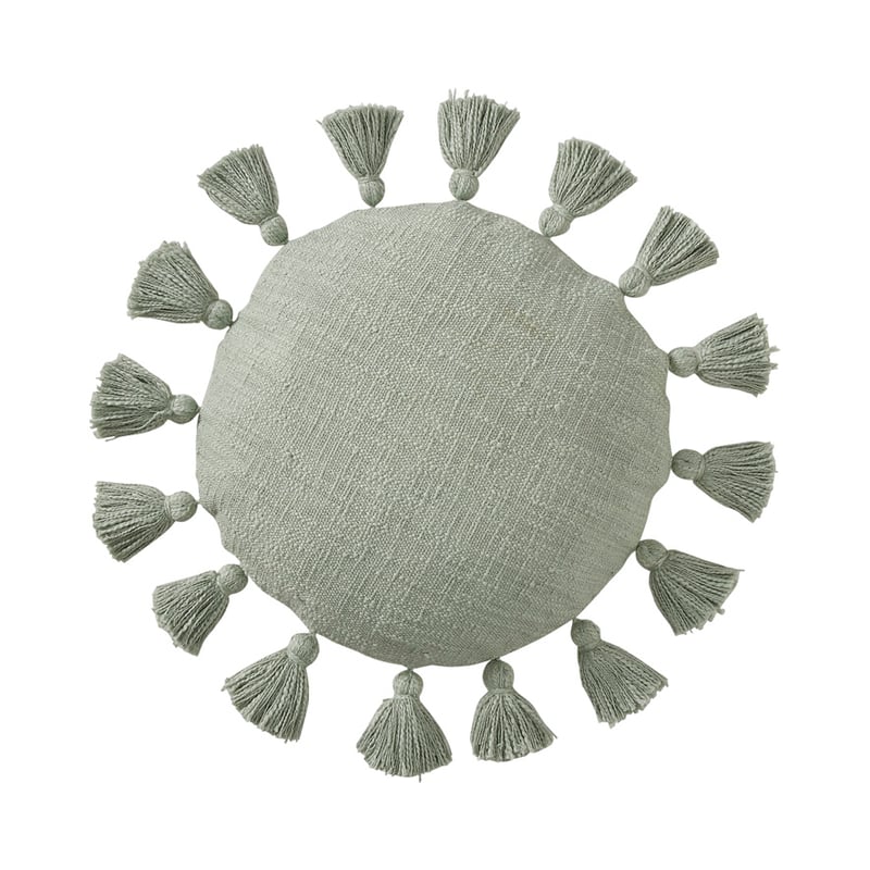 Aries Soft Green Round Cushion