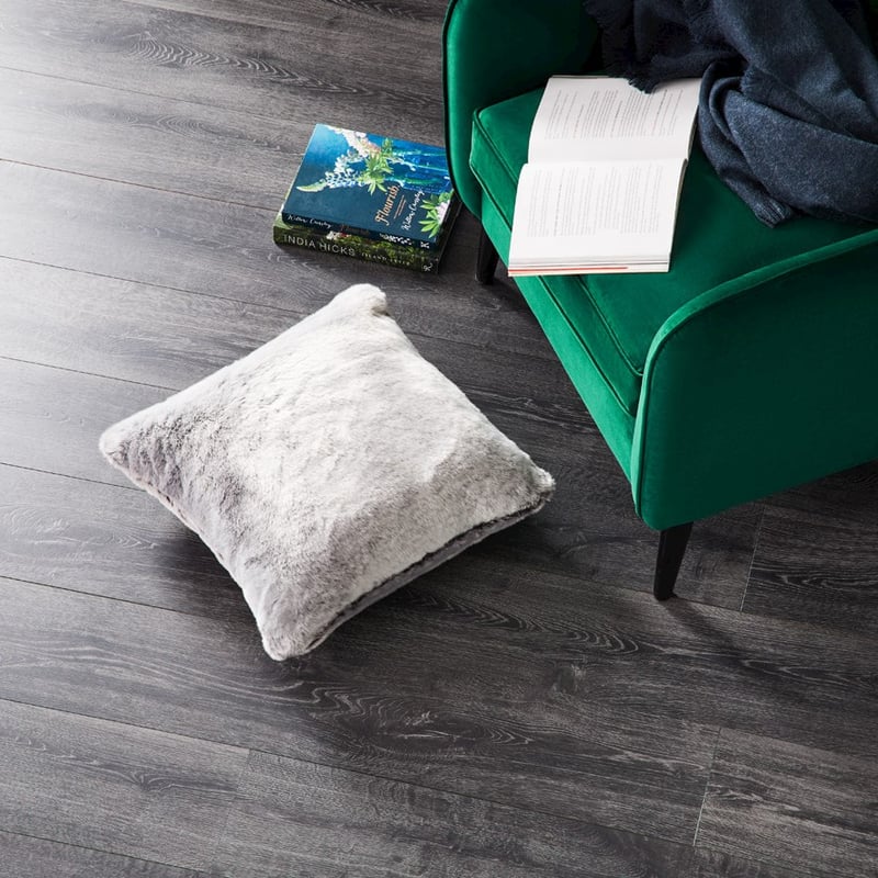 Montana Grey Wolf Fur Cushion