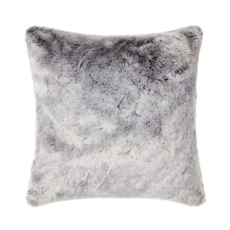 Montana Grey Wolf Fur Cushion