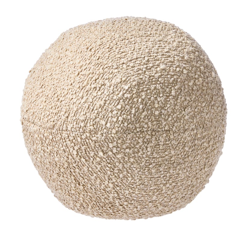 Boucle Latte Ball Cushion