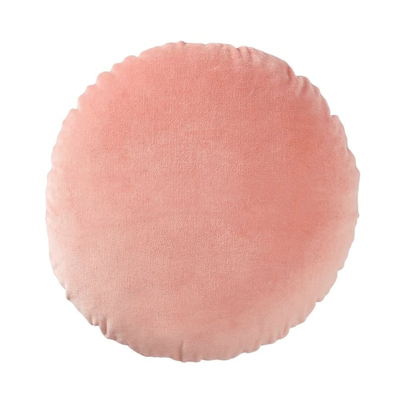 Bombay Misty Pink Round Velvet Cushion