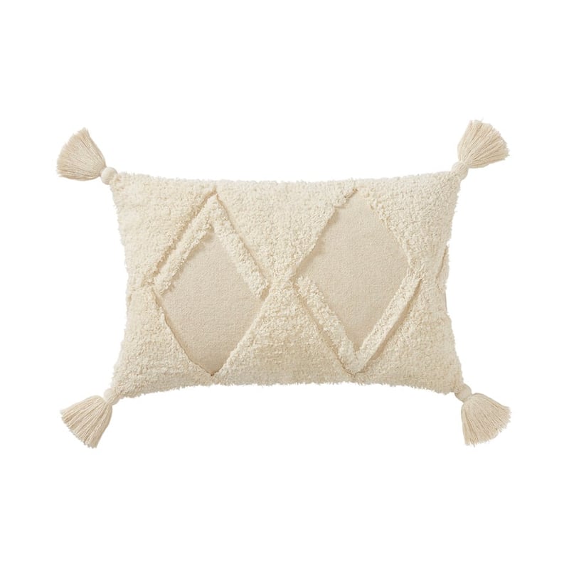 Skyler Natural Tufted Long Cushion