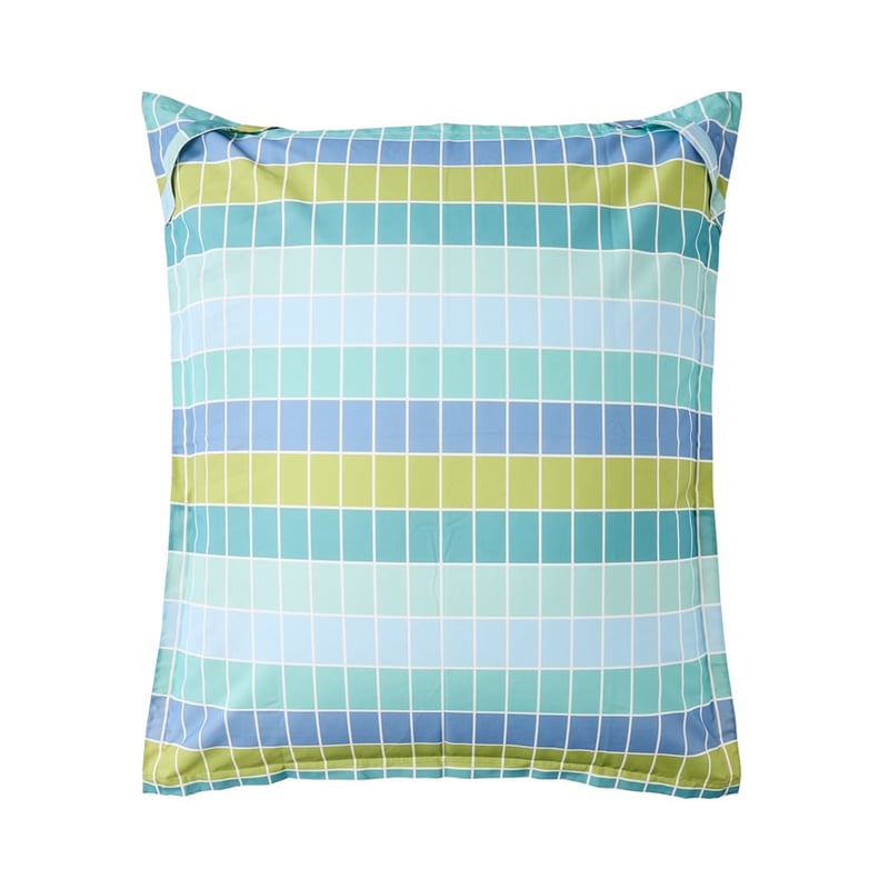 Outdoor Aqua Subway Grid Floatable Floor Cushion Cover