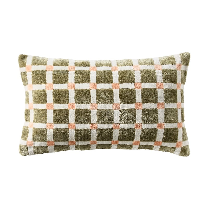 Sonoma Green & Pink Velvet Cushion
