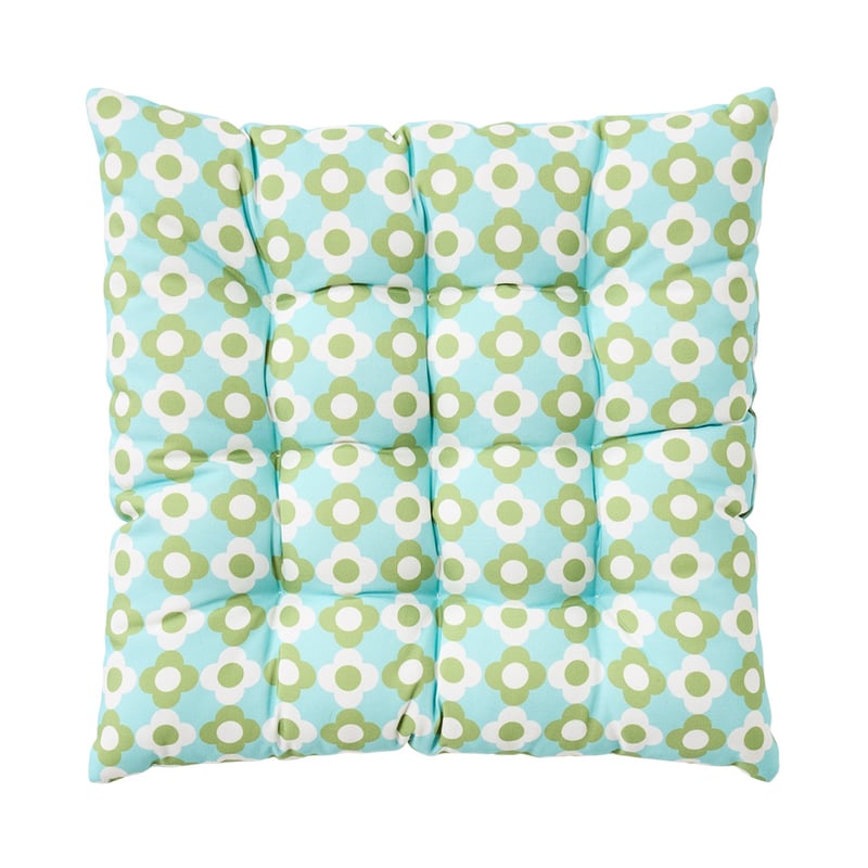 Outdoor Aqua Daisy Chair Pad
