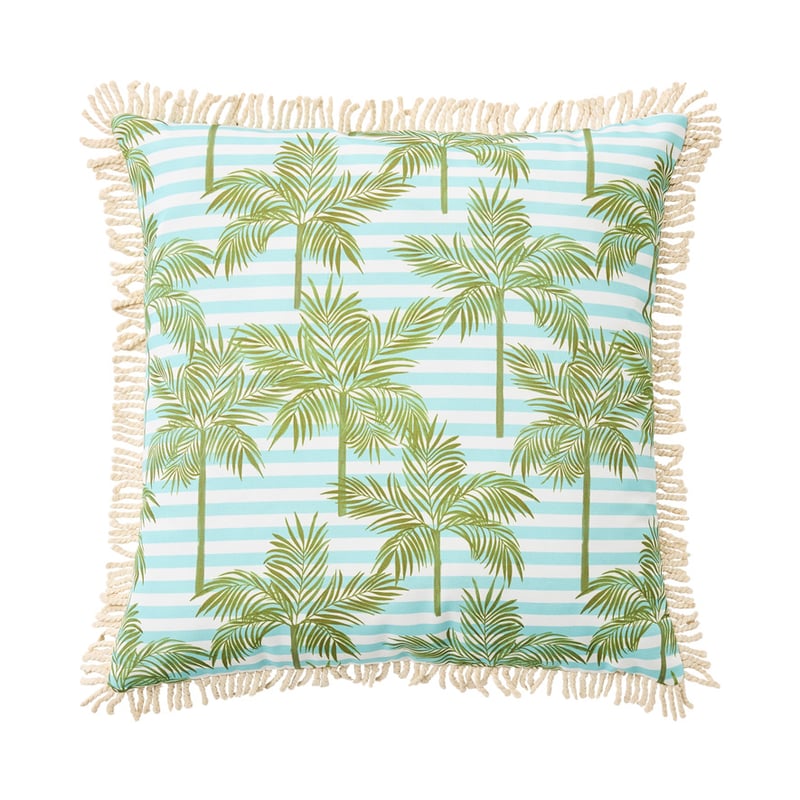 Outdoor Aqua Palm Cushion