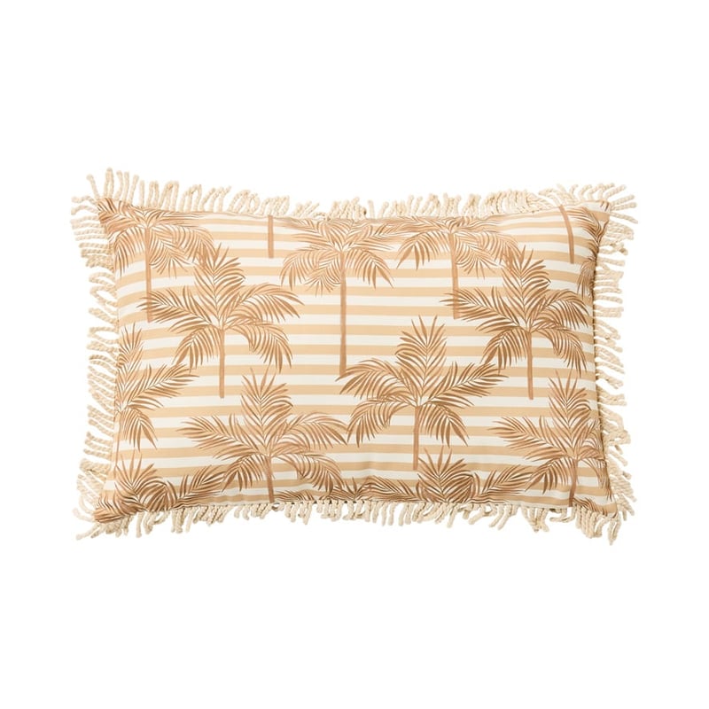 Outdoor Tan Palm Cushion 