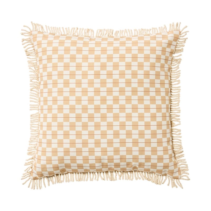 Outdoor Tan Retro Floral Cushion 