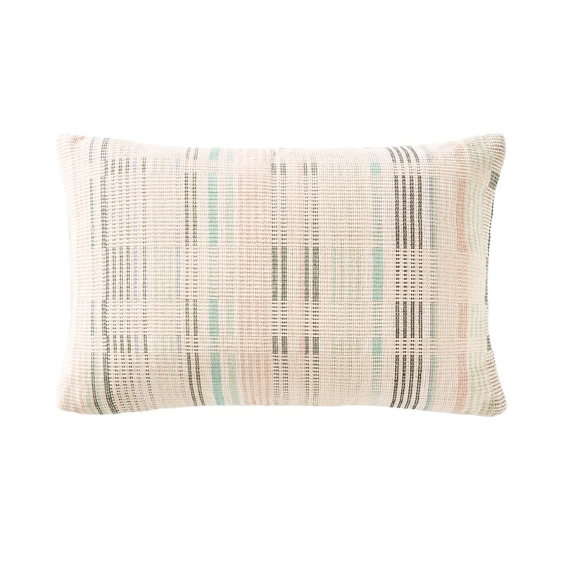 Celeste Green Stripe Cushion
