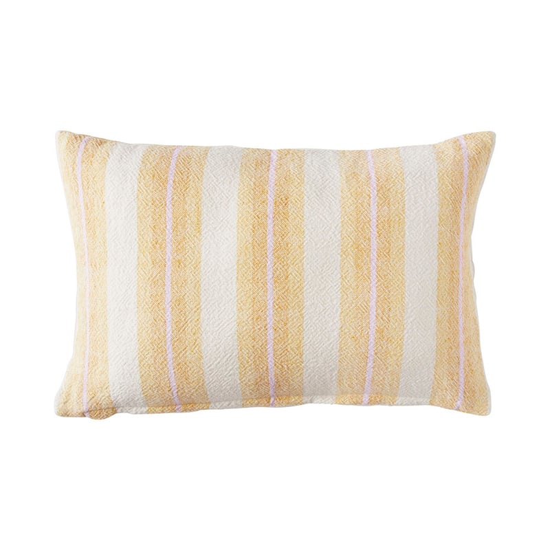 Bellarine Yellow Stripe Cushion