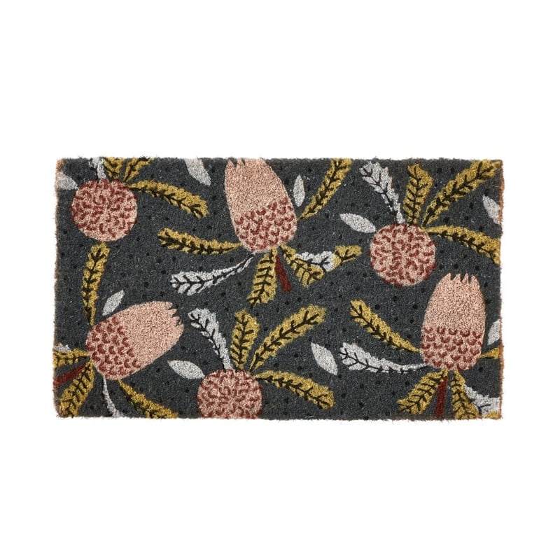 Coir Native Banksia Navy Doormat 
