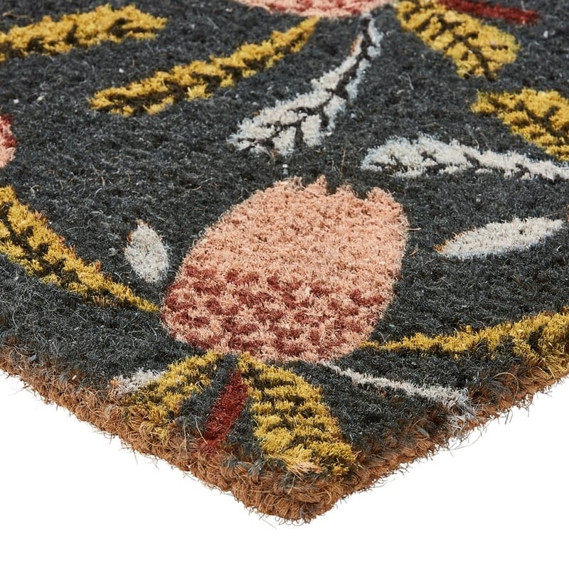 Coir Native Banksia Navy Doormat 