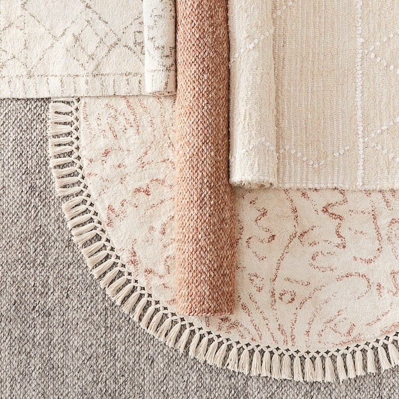 Navarre Natural & Clay Round Rug
