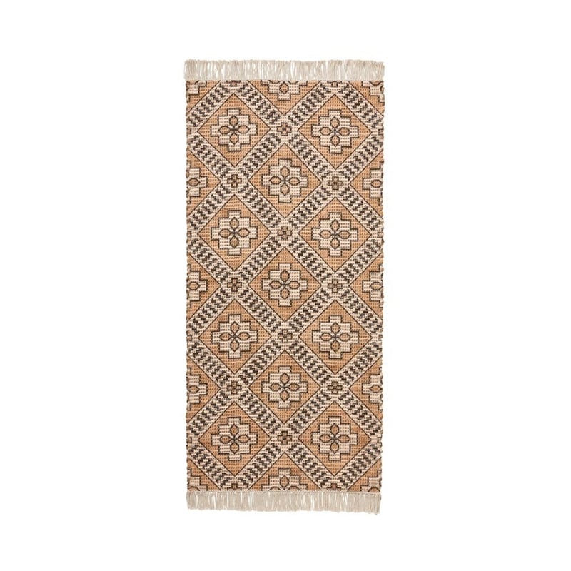 Finland Natural & Black Rug Runner