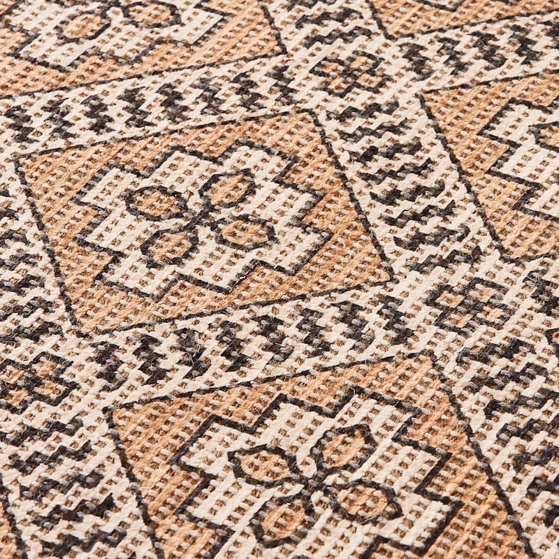 Finland Natural & Black Rug Runner