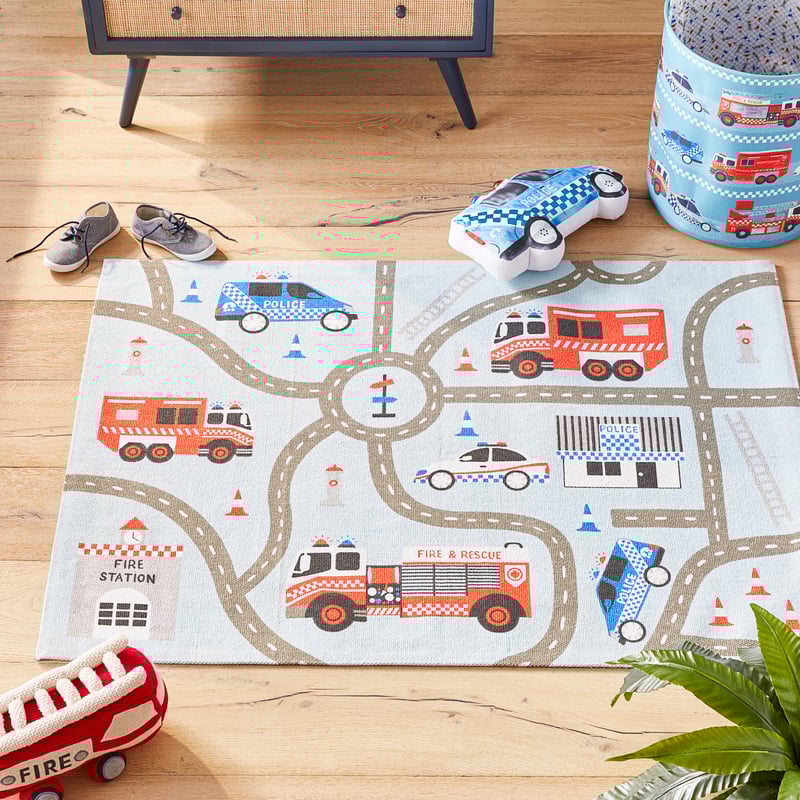 Lights & Sirens Designer Rug